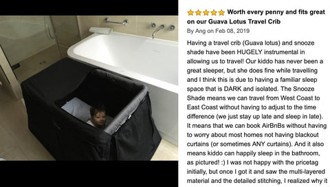 SnoozeShade Pack n Play on Guava Lotus