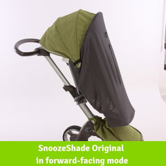 SnoozeShade Original Deluxe on a forward-facing Stokke Xplory